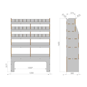 Tall Van Racking Templates Files for CNC Router, Dxf & Svg - Etsy