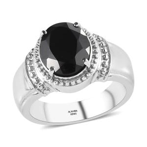 Black Onyx Ring, Gemstone Ring, Natural onyx Ring, 92.5 Sterling Silver, black onyx, Statement Ring, black onyx ring, oval cut ring,