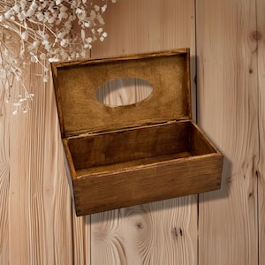 Painted Wooden Hinged Tissue box. Birthday Idea. Mum's Birthday. Home Organiser. Great Box Set. Adorable. Gift Idea