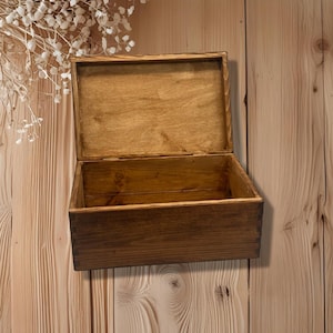 Chestnut Personalised Handmade Box Handcrafted Wooden Wedding Gift. Keepsake Memory Box. Best Man Gift. Anniversary souvenir.