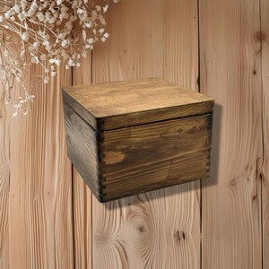 Personalised Birthday Painted Box Gift. Handcrafted Keepsake Memory Box Organiser. Crafting Idea. Personalised Handmade Box.