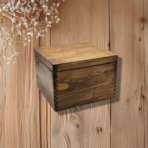 Cajas de madera para regalo de cumpleaños. Organizador de recuerdos en diferentes tamaños. Idea de manualidades. Caja personalizada pintada.