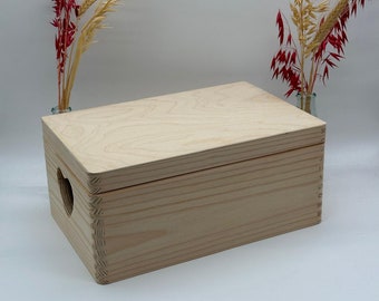 Wooden Boxes Birthday Gift. Keepsake Memory Box Organiser Different Sizes. Crafting Idea. DIY Personalised Box.