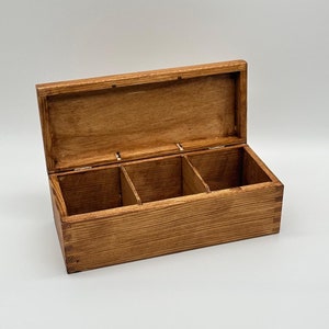 Painted Wooden Tea box - Small Birthday Idea. Any Occasions Idea. Tea Selection. Tea Organiser. Mum's Tea Box.