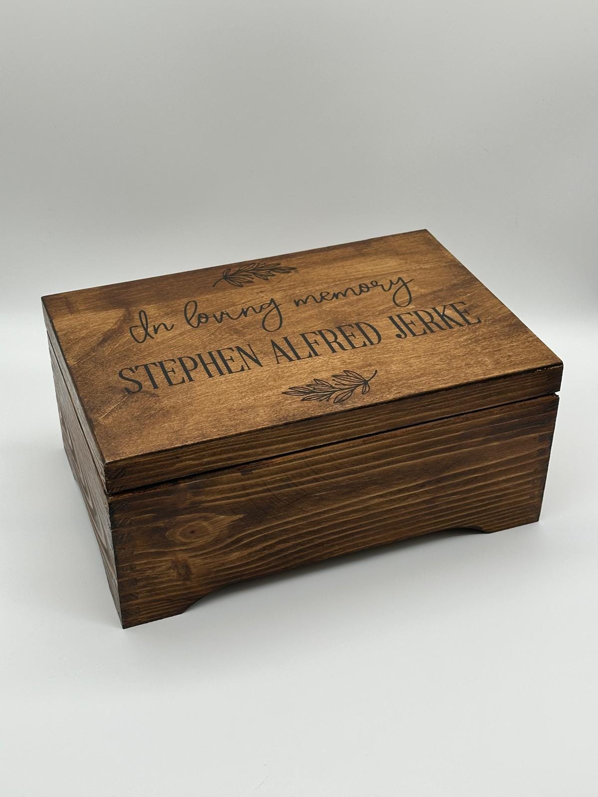 Bereavement Box in Loving Memory Box Keepsake Box. Father Memorial Gift ...