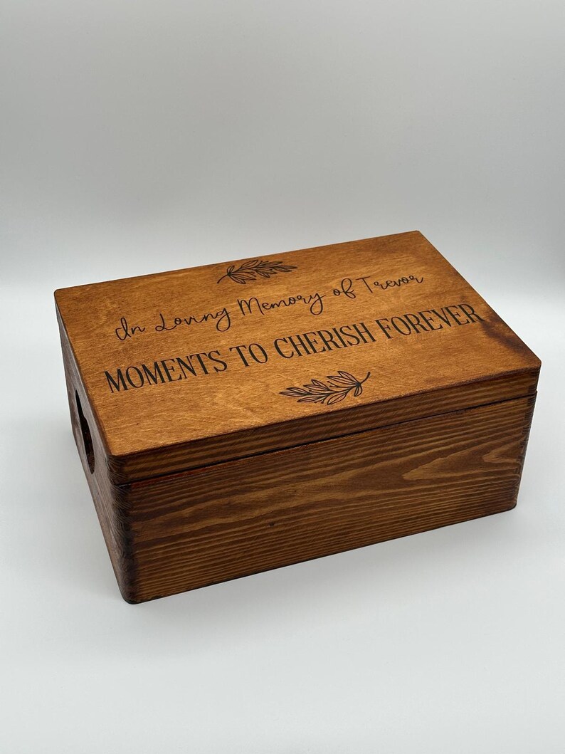Bereavement Box in Loving Memory Box Keepsake Box. Father Memorial Gift ...
