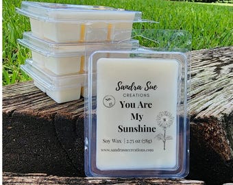 You Are My Sunshine Soy Wax Melt, 2.75oz Clamshell | Sunflower Summer Fragrance