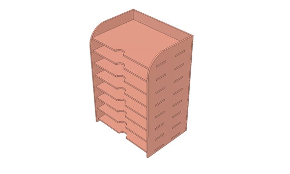 Diy Plywood 1 4 Inch 65mm Paper Racking Cnc Dxf Laser Etsy