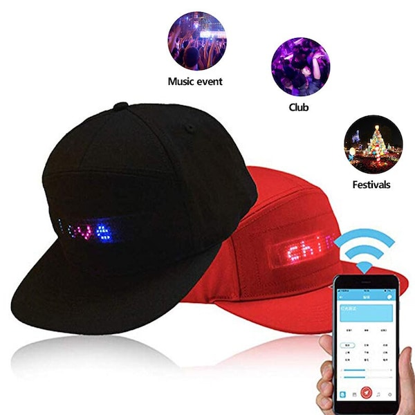 Casquette led programmable