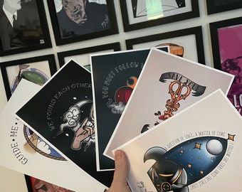 PRINT PACK: City & Colour 5 Prints | A5 | Glossy | Matte | Tattoo | City and Colour | Dallas Green | Pack | Songs | Lyrics |