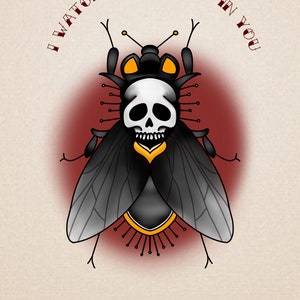 PRINT: Deftones - Veränderung | DIN A4 | DIN A5 | Fliege | Tattoo | Kunst |