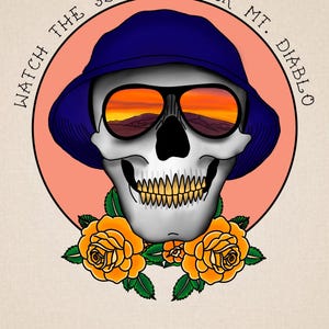 PRINT: The Story So Far - Mt. Diablo  | Tattoo | Skull | Sunglasses | Neo Trad | Lyrics