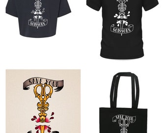 BUNDLE:City and Colour - Save Your Scissors | Tote | T-Shirt | Print |