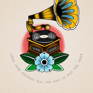 PRINT: Gaslight Anthem - The Queen of Lower Chelsea | A4 | A5 | Art | Tattoo | Inspired | Traditional | Neo Trad |