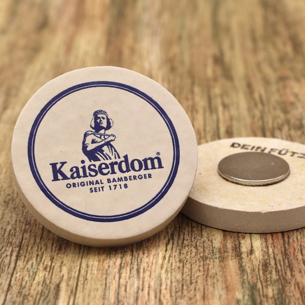 Kaiserdom - Kühlschrankmagnet aus Stein 48mm, 100% Made in Bavaria, Magnet aus Stein, die Geschenkidee, Bamberg