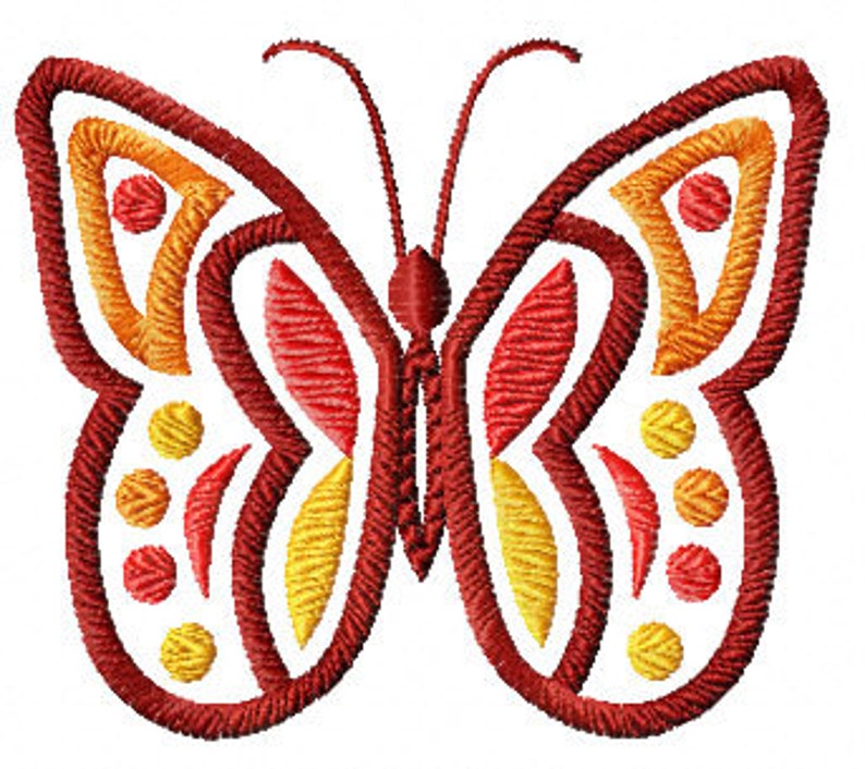 Fantasy Butterfly 10 Machine Embroidery Designs Set Pes Etsy