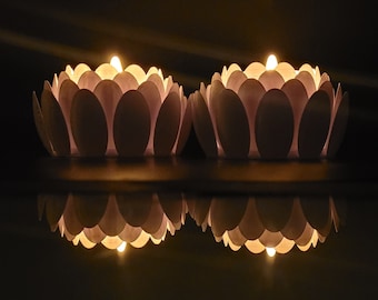 Flower Candle Holder STL print models | 3D Print Model - Digital Download, Commercial License