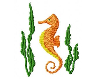 Sea Horse Machine Embroidery Design Pes, Hus, Jef, Dst, Exp, Jef, Vip, Vp3, Xxx, Sew, Art