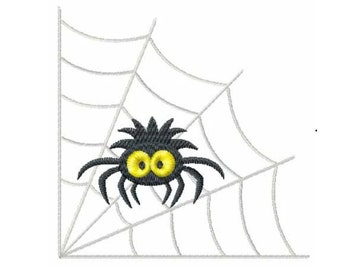 Spider and Fly Web Corners 2 Machine Embroidery Designs Pes, Hus, Jef, Dst, Exp, Jef, Vip, Vp3, Xxx, Sew, Art