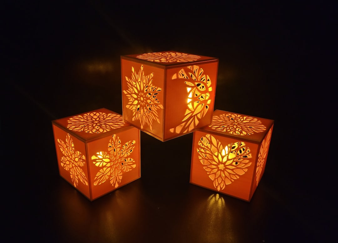 Tea Light Candles Holder STL Print Model for LED Lights Etsy