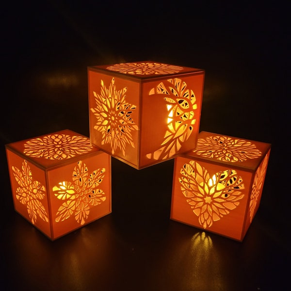 Tea Light Candles Holder STL print model - for LED lights