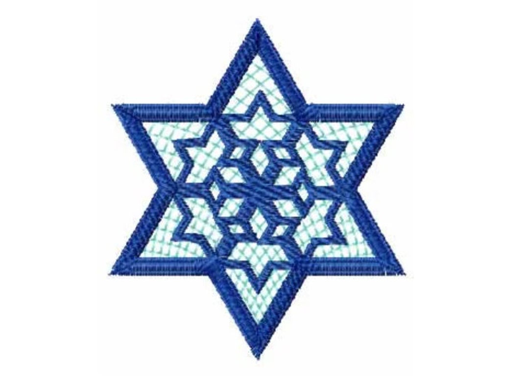 Star of David Machine Embroidery Design 4x4 Pes Hus Jef - Etsy