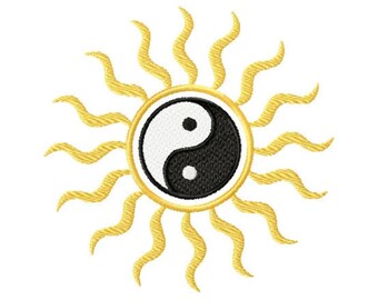 Feng Shui: Ying Yang Machine Embroidery Design Pes, Hus, Jef, Dst, Exp, Jef, Vip, Vp3, Xxx, Sew, Art