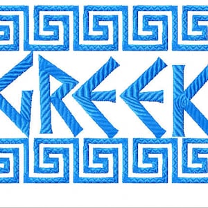 Greek-Style Alphabet Font Machine Embroidery Designs 4x4 Pes, Hus, Jef, Dst, Exp, Jef, Vip, Vp3, Xxx, Sew, Shv, Art
