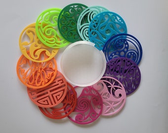 Pack of 12 Celtic Coasters with case STL print models | 3D Print Model - Digital Download, Commercial License