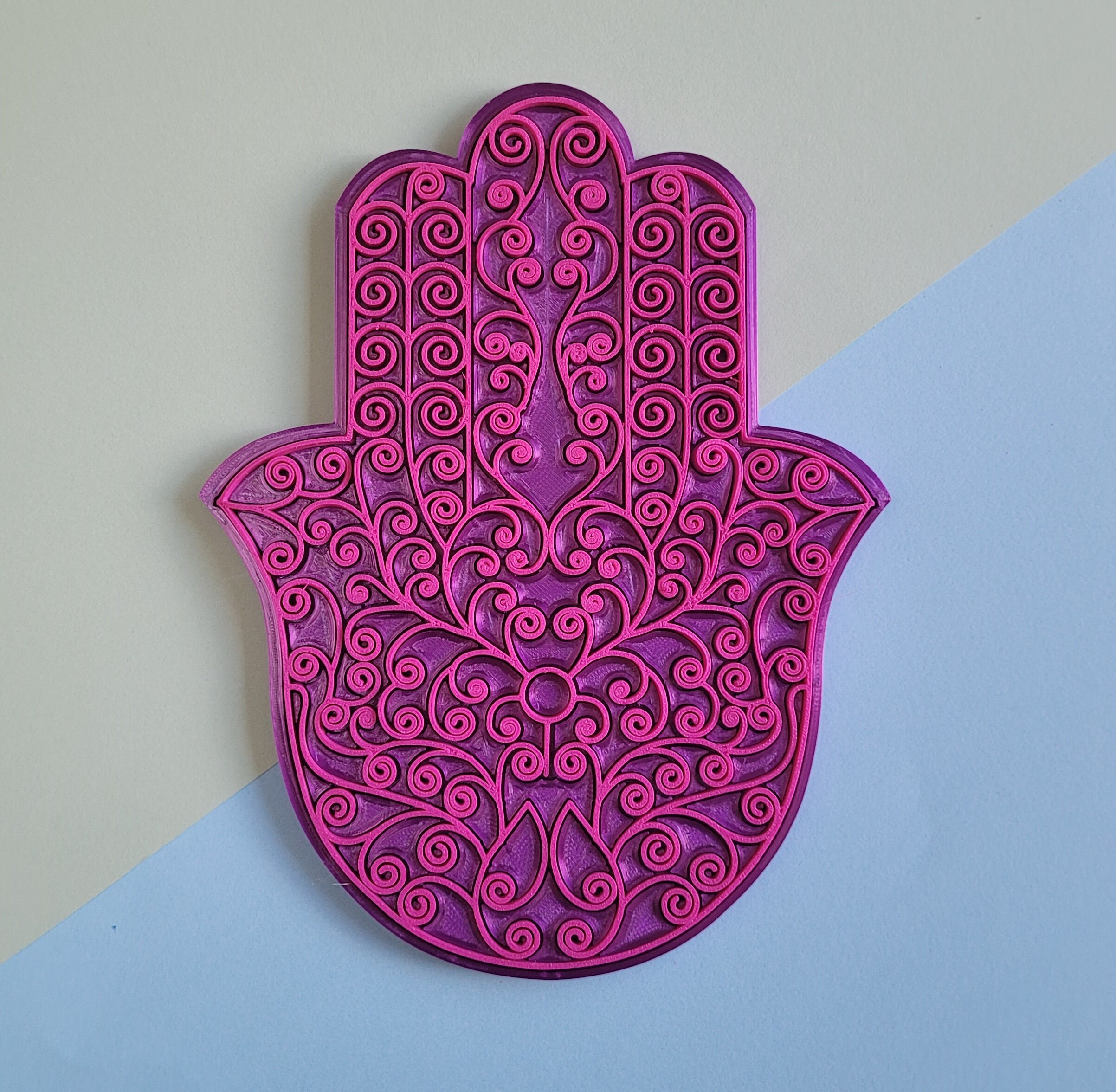 Ornamental Hamsa Wall Hanging 3D Print Stl Files 3D Print Etsy