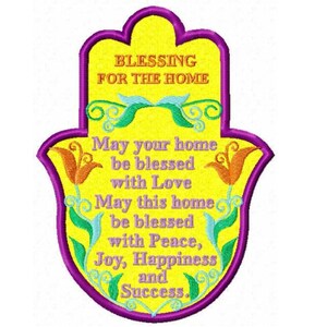 Home Blessing Hamsa Applique Machine Embroidery Design Pes, Hus, Jef, Dst, Exp, Jef, Vip, Vp3, Xxx, Sew, Art