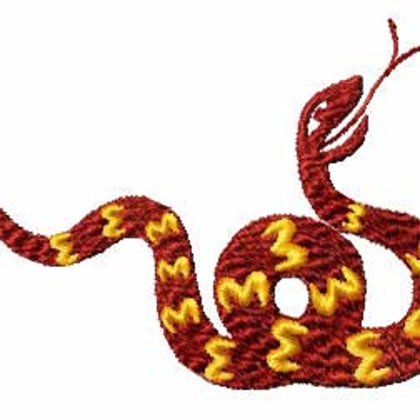 Chinese Snake Machine Embroidery Design Pes, Hus, Jef, Dst, Exp, Jef, Vip, Vp3, Xxx, Sew, Shv, Art