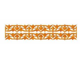 Border Ornament Machine Embroidery Design 8.39" Large Side - 2 designs Pes, Hus, Jef, Dst, Exp, Jef, Vip, Vp3, Xxx, Sew, Art