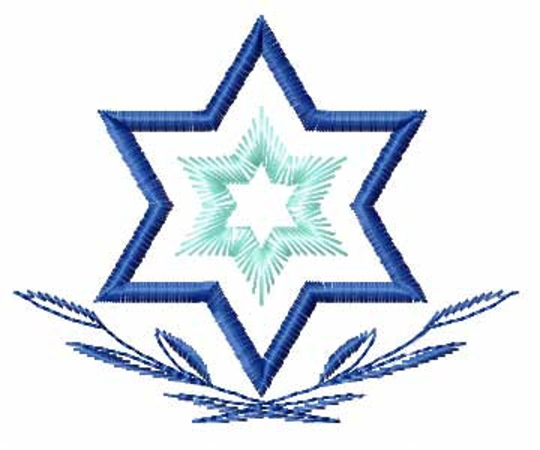 Star of David Machine Embroidery Design 4x4 Pes, Hus, Jef, Dst, Exp ...