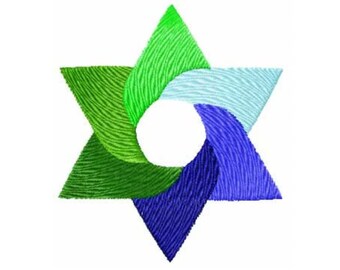Star of David Machine Embroidery Design 4x4 Pes, Hus, Jef, Dst, Exp, Jef, Vip, Vp3, Xxx, Sew, Shv, Art