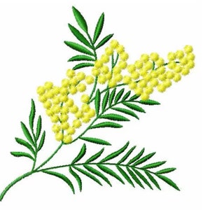 Mimosa Machine Embroidery Design Pes, Hus, Jef, Dst, Exp, Jef, Vip, Vp3, Xxx, Sew, Shv, Art