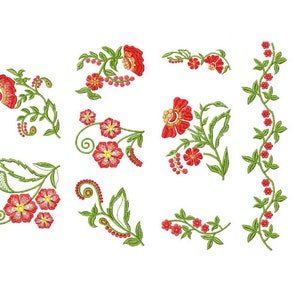 Fantasy Flowers Embroidery Design Pes, Hus, Jef, Dst, Exp, Jef, Vip, Vp3, Xxx, Sew, Art