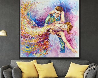 Custom Impasto Oil Painting From Photo: Family Portrait Wall Art