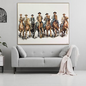 Cowboys on Horses – Western Wall Art for Rustic Decor