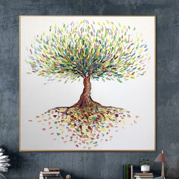 Money Tree Painting Etsy