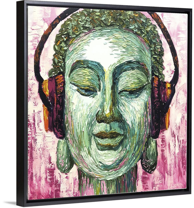 Extra Large Abstract Buddha Paintings on Canvas Buddha Etsy