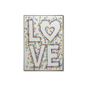 Love Wall Art with Colorful People – Modern Pop Art Painting