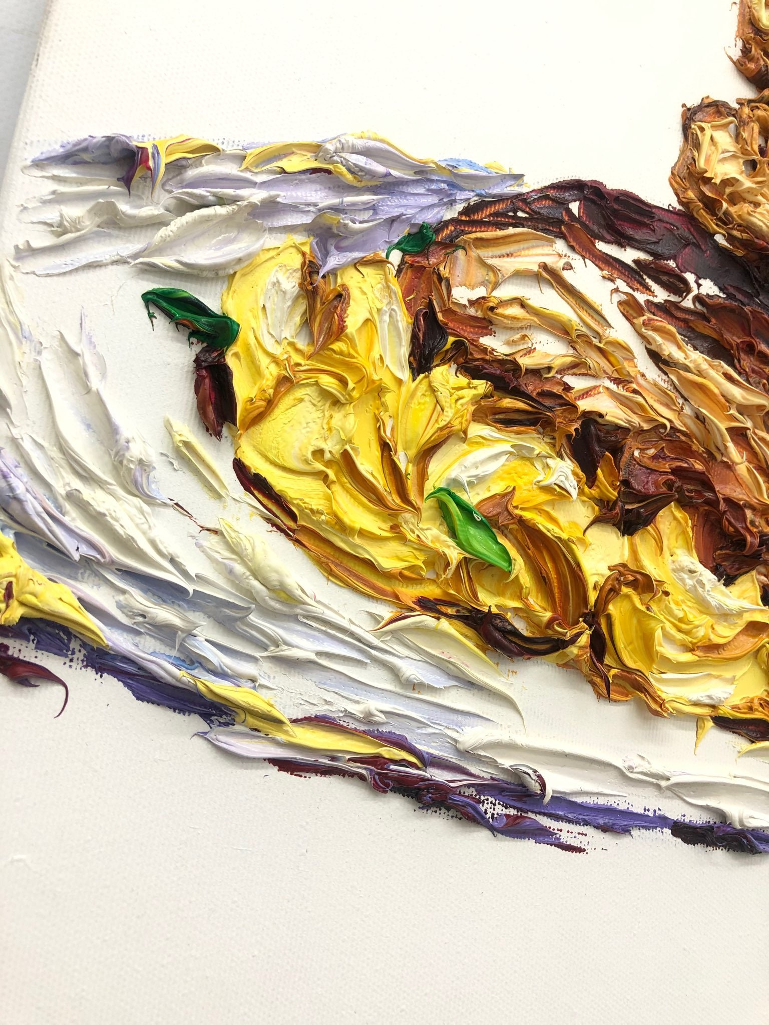 20x20 Large Original Abstract Painting Food Dishes Oil Etsy