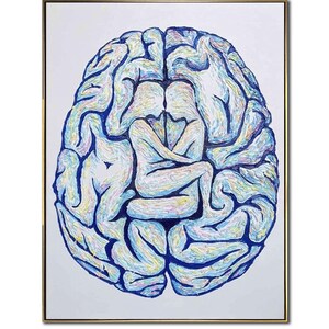 油彩画「Basement of the brain」 油彩画「Basement of the brain」 家