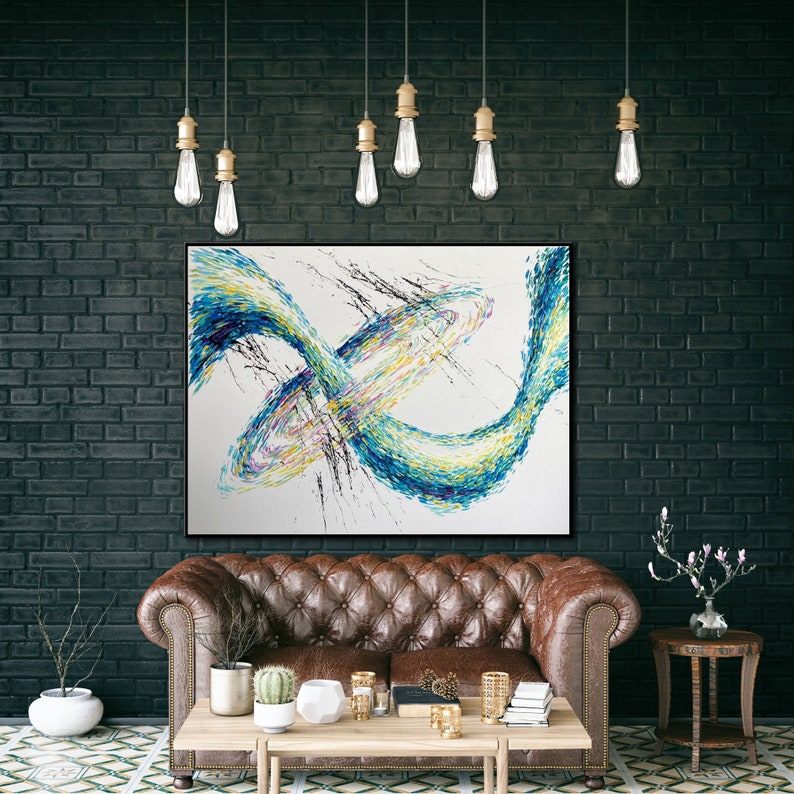 Extra Large Wall Art Framed Wall Art Colorful Paintings On Etsy