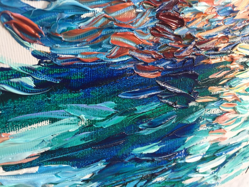 Original Abstract Swimmer Paintings on Canvas Sports Fine Art Etsy