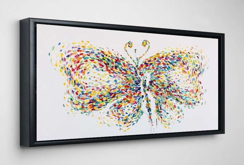 Oversize Wall Art Abstract Butterfly Wall Art Butterfly Etsy