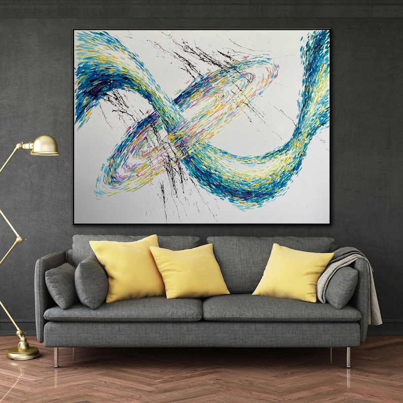 Extra Large Wall Art Framed Wall Art Colorful Paintings On Etsy