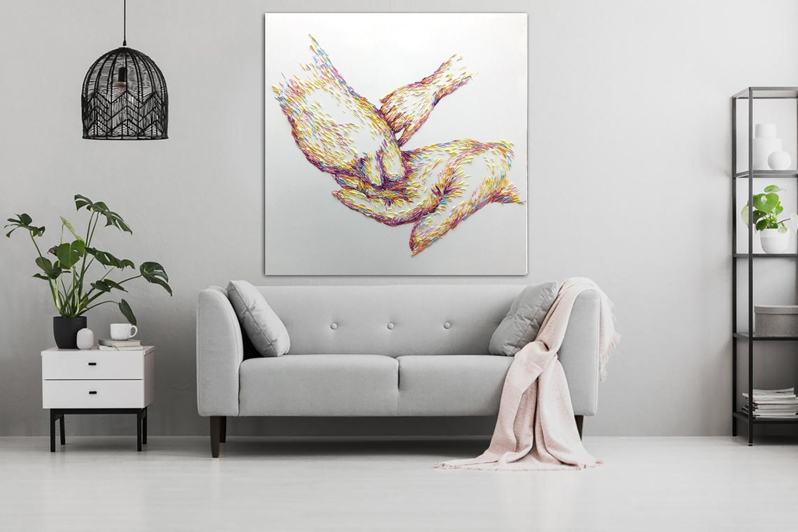 Oversized Wall Art Family Paintings On Canvas Original Artwork Etsy