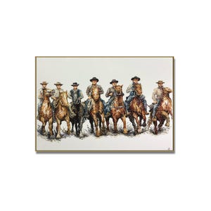 Cowboys on Horses – Western Wall Art for Rustic Decor